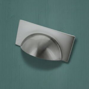 Monmouth Cup Handle with Rectangular Backplate - Brushed Satin Nickel 2
