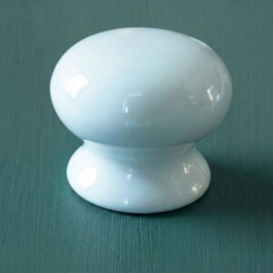 White Ceramic Cabinet Knob