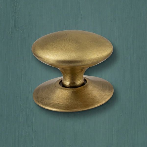 Provence Antique Brass Mushroom Cabinet Knob