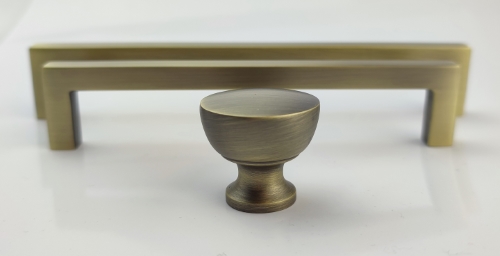 Athena Kitchen Cabinet Knob Matt Antique Brass finish 5 Custom