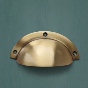 Solid Brass Cup Handle for kitchen drawers