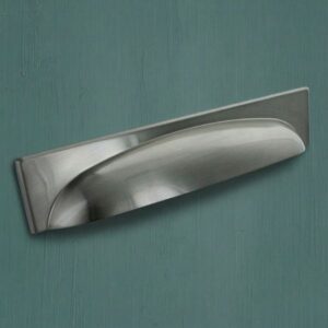 Georgia Kitchen Cabinet Cup Handle - Brushed Satin Nickel 2 128mm