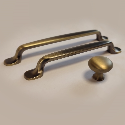 Brittany Collection Handles and Knob in Matt Antique Brass finish 2 (Custom)