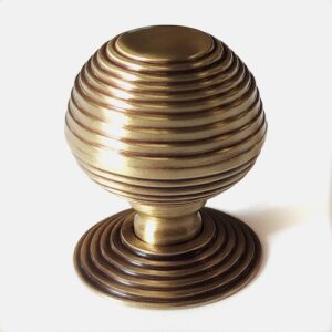 Solid Brass Cupboard Beehive Knob